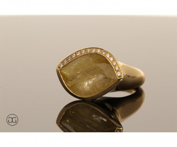 Damenring Rutilquarz