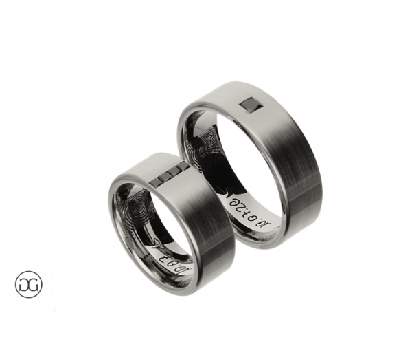 Trauringe schwarze Diamanten