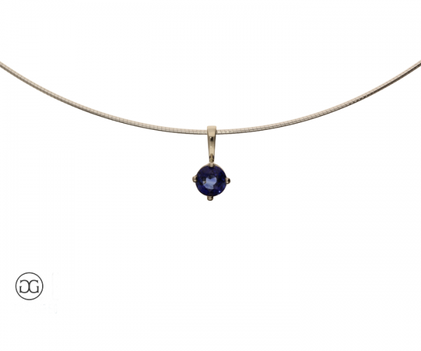 Anhänger Weißgold 585 Saphir
