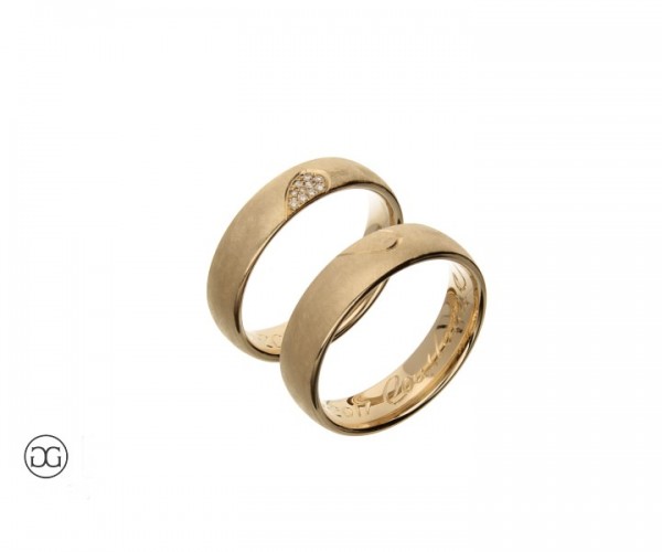 Trauringe Rosegold 585 Brillant 0,035ct