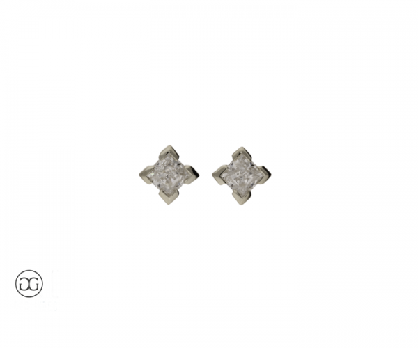 Ohrstecker Princess-Schliff 0,54ct