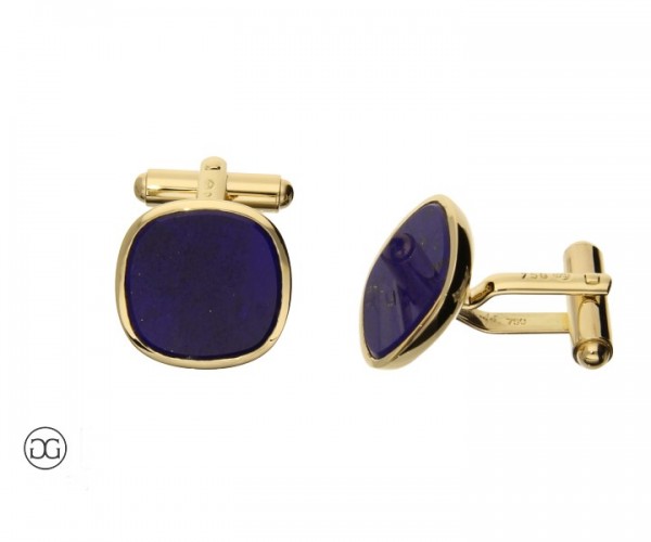 Manschettenknöpfe Gelbgold 750 Lapis-Lazulie