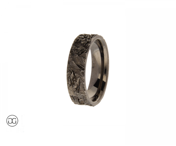 Männerring Leipzig Silber 935 geschwärzt