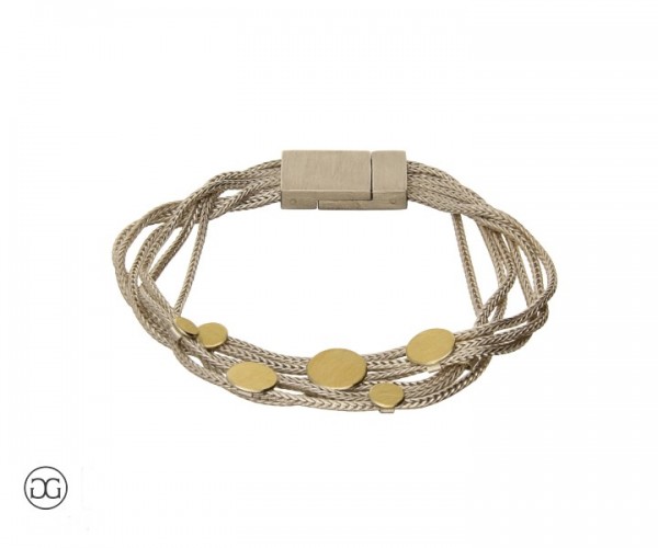 Armband Silber 935 Bicolor
