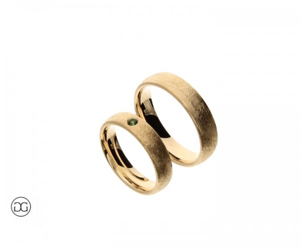 Trauringe Rosegold 585 Turmalin