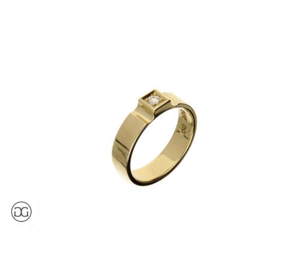 Brillantring Gelbgold 585 Brillant 0,10ct