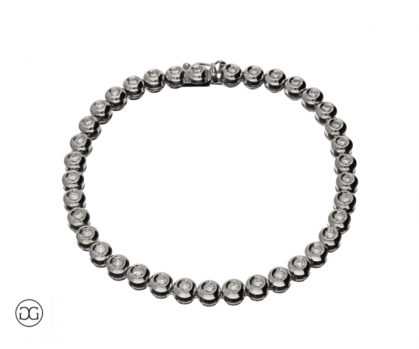 Tennisarmband Weißgold 750 Brillanten 1,63ct