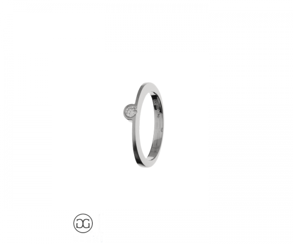 Brillantring Platin 950 Brillant 0,12ct