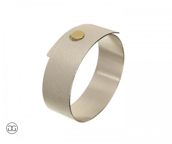 Armreif Silber 935 Bicolor