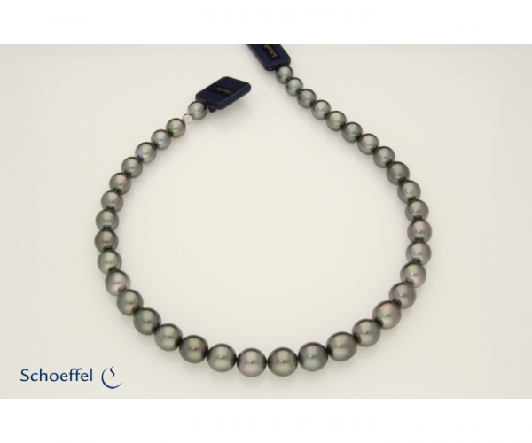Tahiti-Zuchtperlen Collier 10,0-11,9 mm