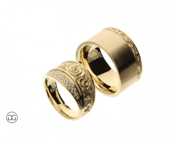 Trauringe Gelbgold 585 Brillanten 0,36ct