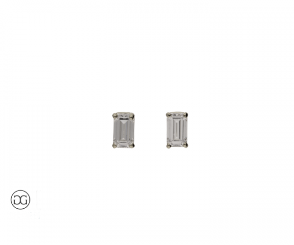 Ohrstecker Diamant Emerald-Schliff 0,50ct