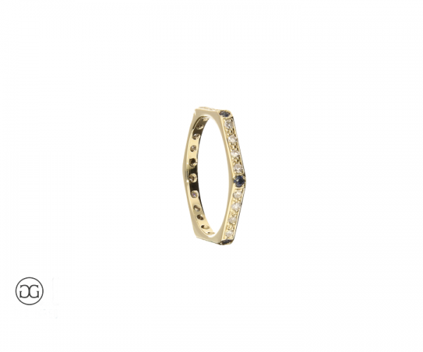 Vorsteckring Brillant Saphir