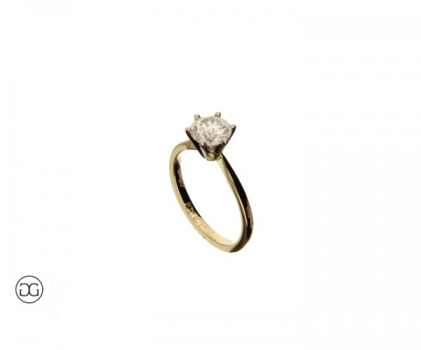 Damenring Gelbgold 750 Brillant 1,00ct
