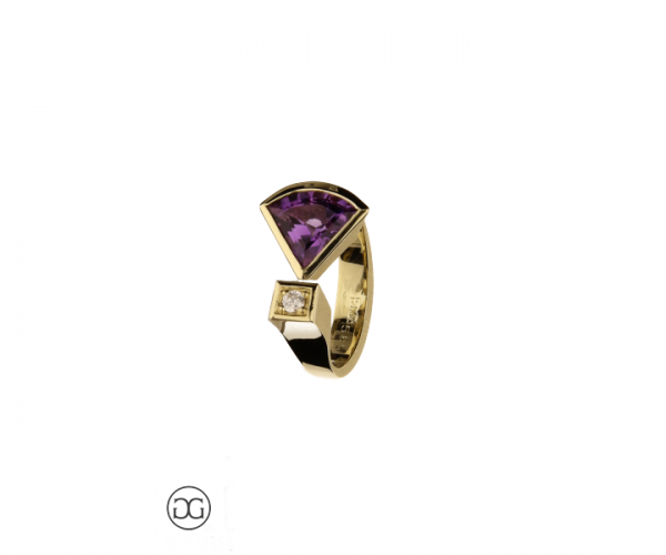 Damenring Amethyst Brillant
