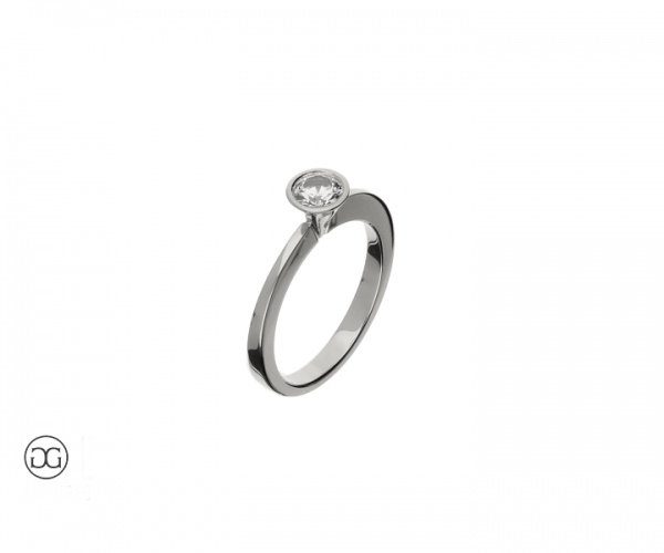 Brillantring Düsseldorf Brillant 0,45ct