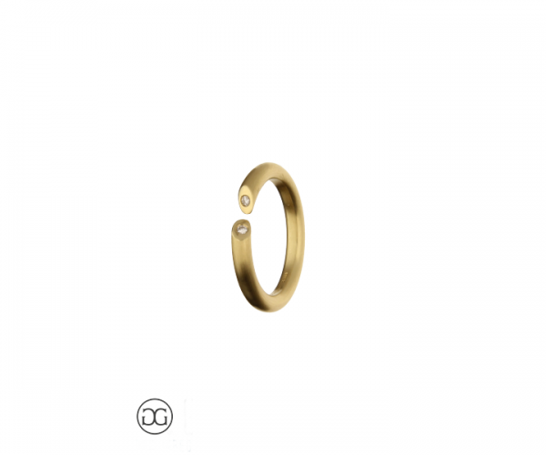 Brillantring Gelbgold 750 Brillanten 0,03ct
