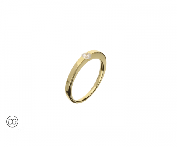 Brillantring Berlin Brillant 0,16ct