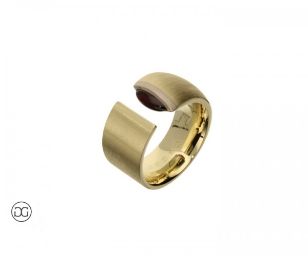 Damenring Gelbgold 585 Granat