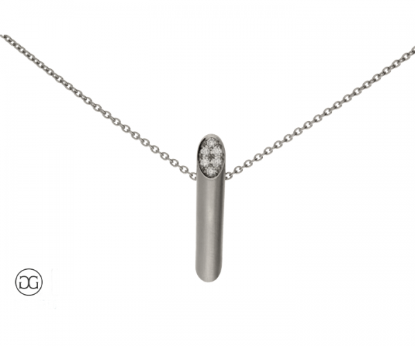 Collier Platin 950 Brillanten 0,12ct