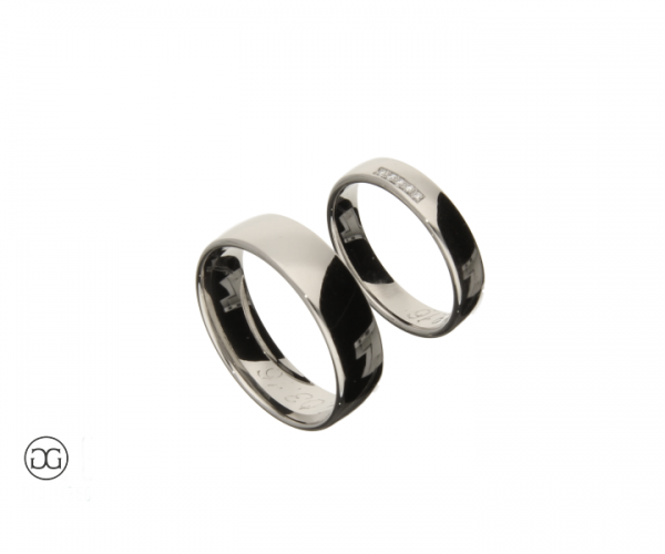 Trauringe Palladium 950 Brillanten 0,025ct