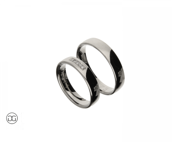 Trauringe Weißgold 750