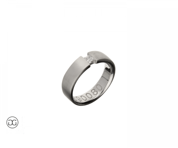 Bandring Diamant Princess-Schliff 0,10ct