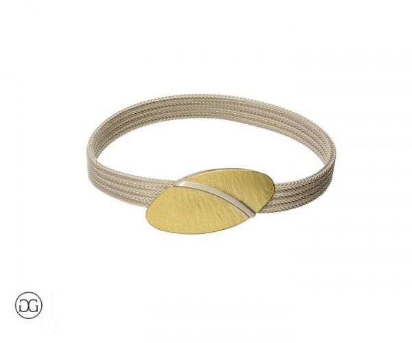 Armband Silber 935 Bicolor