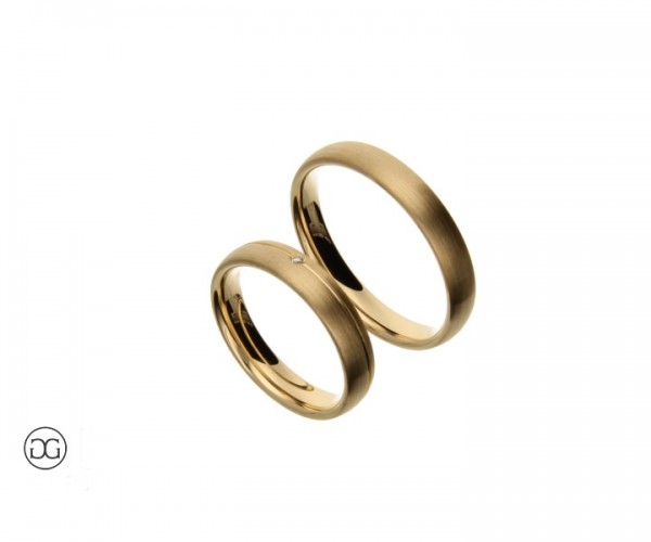 Trauringe Rosegold 585 Brillant 0,01ct