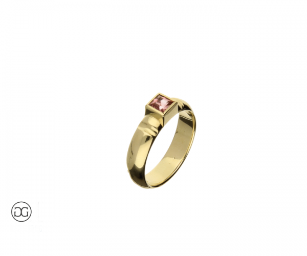 Damenring Gelbgold 585 Turmalin