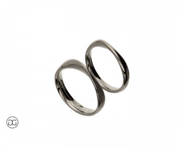 Möbiusringe Weißgold 585