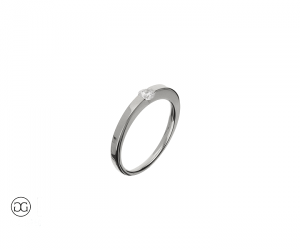 Brillantring Berlin Brillant 0,16ct