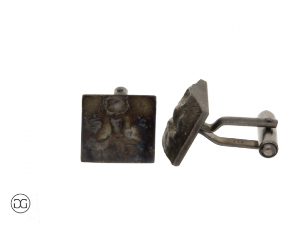 Manschettenknöpfe Silber geschwärzt