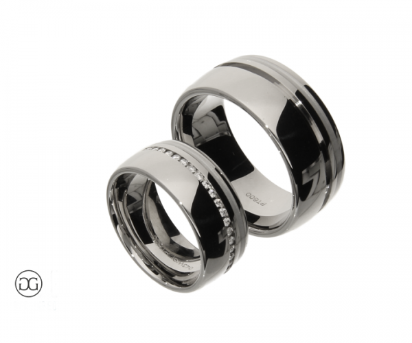 Trauringe Platin 600 Brillanten 0,43ct