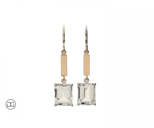 Ohrhänger Bicolor Aquamarin