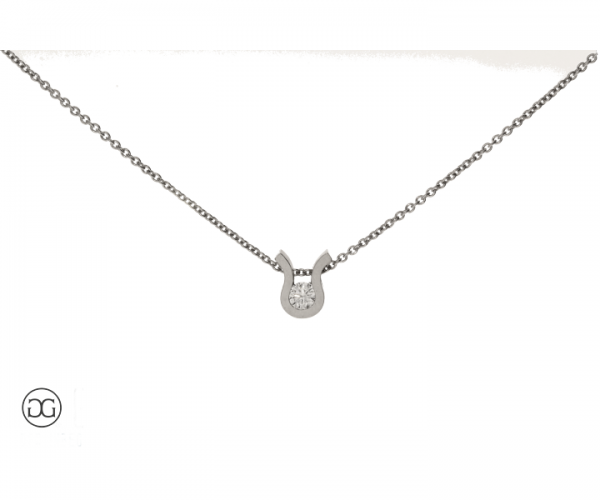 Collier Platin 950 Brillant 0,15ct