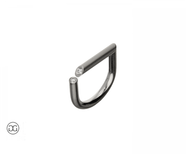 Diamantring Platin 950 Brillanten 0,10ct