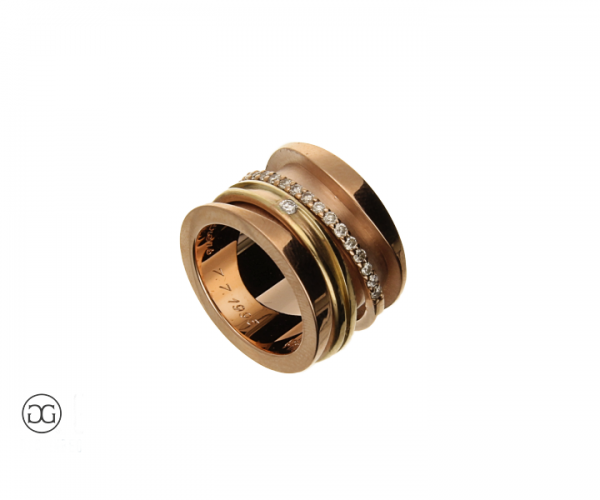 Damenring Rotgold 585