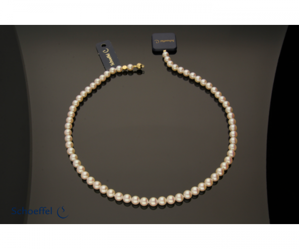 Akoya-Zuchtperlen Collier 6,0-6,5 mm