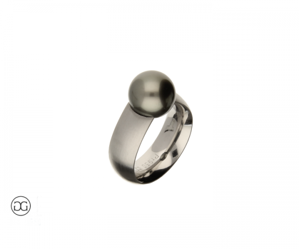 Platinring Tahiti-Zuchtperle