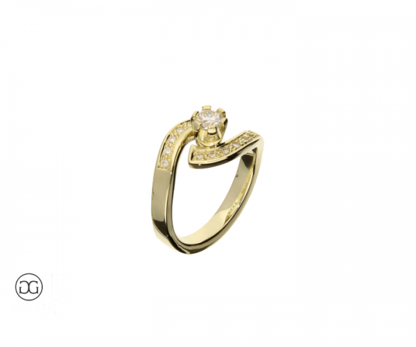 Brillantring Gelbgold 585 Brillanten 0,47ct