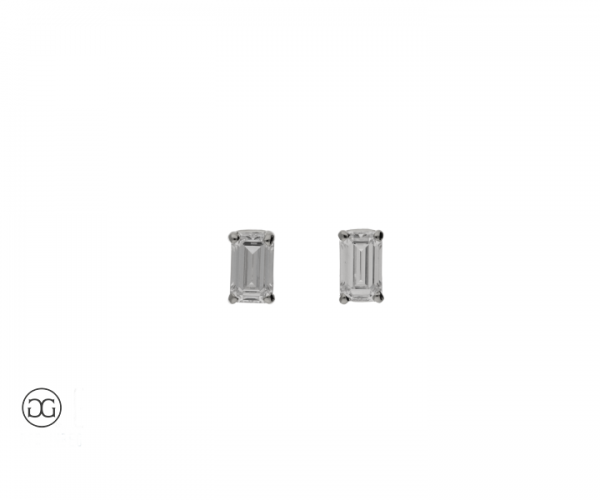 Ohrstecker Diamant Emerald-Schliff 0,50ct