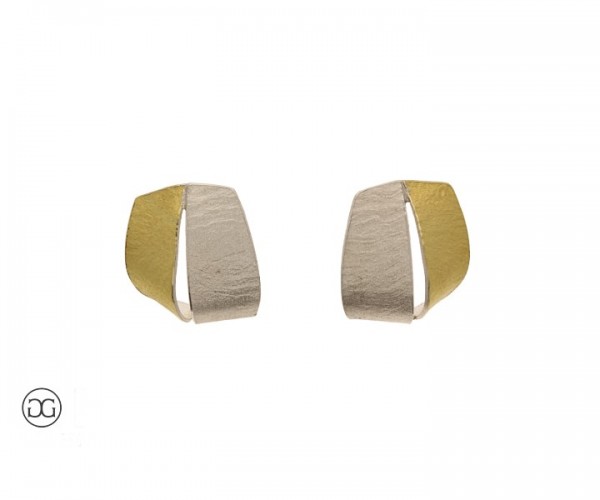 Ohrstecker Silber 935 Bicolor