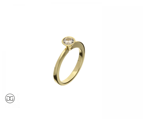 Brillantring Düsseldorf Brillant 0,45ct