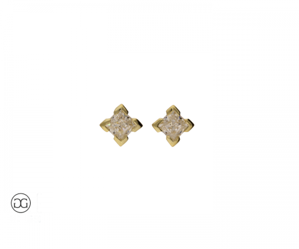 Ohrstecker Princess-Schliff 0,30ct
