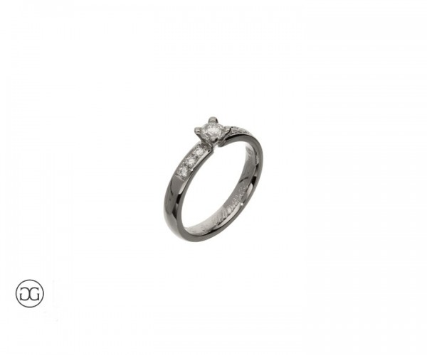 Verlobungsring Weißgold 585 Brillanten 0,37ct