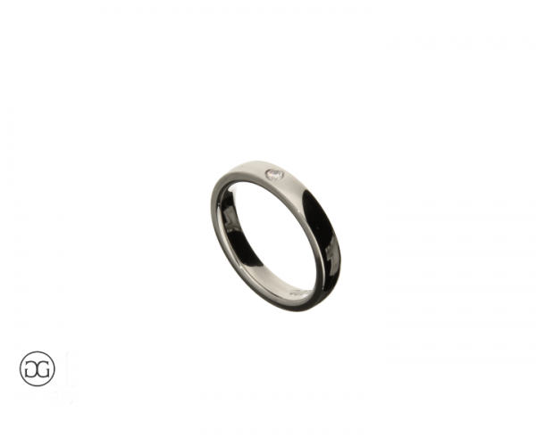 Damenring Palladium 950 Brillant 0,05ct