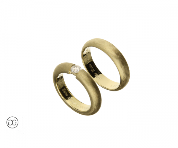 Trauringe Gelbgold 585 Brillant 0,23ct