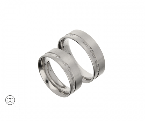 Trauringe Weißgold 585