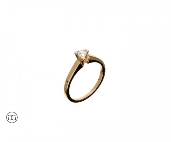 Damenring Rosegold 750 Aquamarin